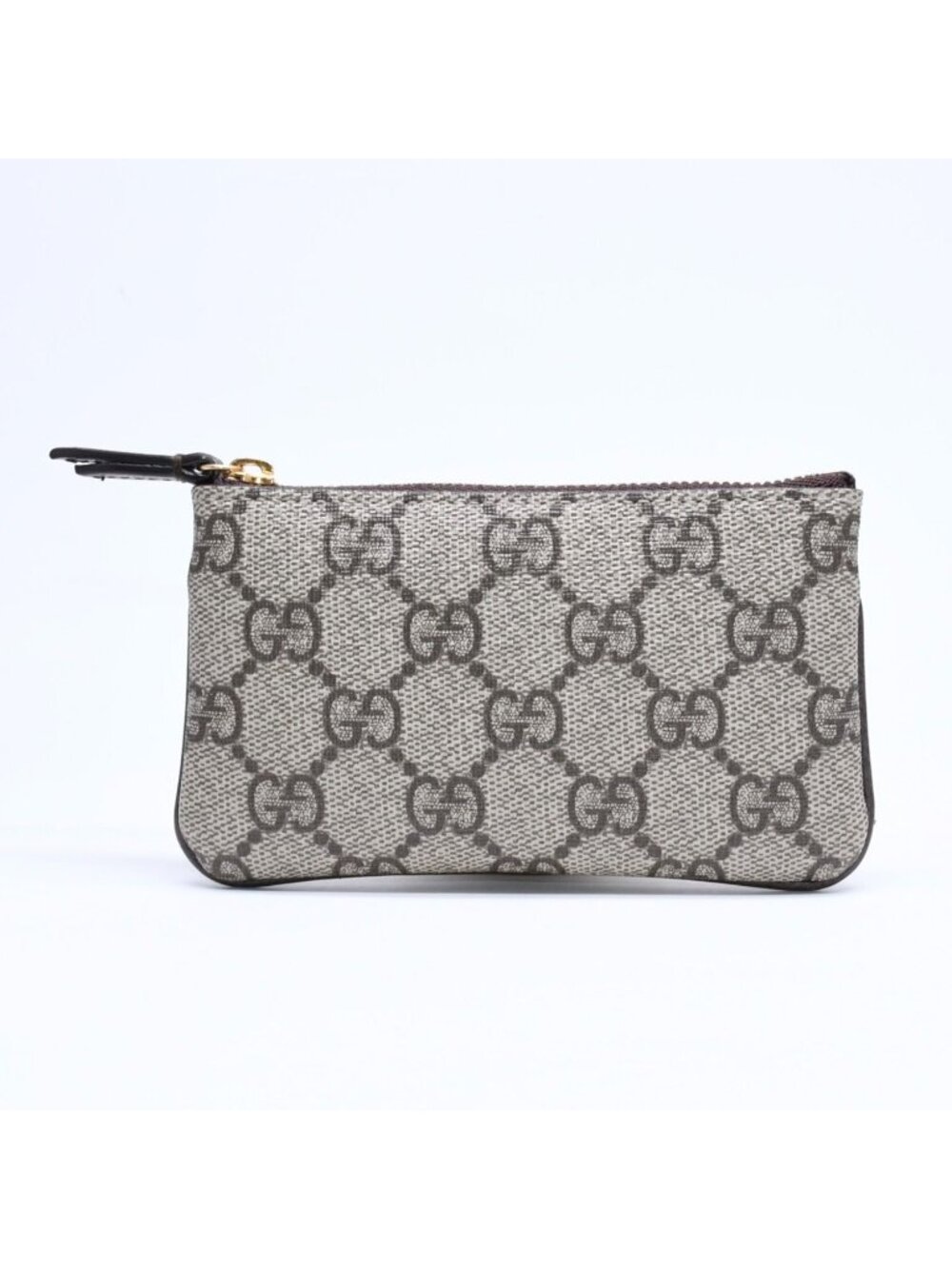 Gucci Coin Purse Case GG Pattern Canvas Gold